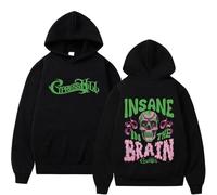NXKAFAH Sudadera con Capucha Black Sunday Insane in The Brain del Rapero Cypress Hill con Estampado de Esqueleto Estilo Deportivo Unisex Moda Hip Hop.