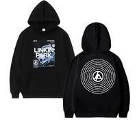 NXKAFAH Sudadera con Capucha con Estampado de Doble Cara de Linkin Park from Zero World Tour para Hombre y Mujer, Estilo Vintage, Informal, Unisex, de Forro Polar