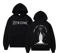 NXKAFAH Sudadera con Capucha con Estampado de la Gira de Fleetwood Mac para Hombre y Mujer, Estilo Harajuku Vintage, Informal, de Gran tamaño