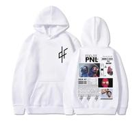 NXKAFAH Sudadera con Capucha del álbum de música NLP de Manga Larga para Hombre, Estilo Hip-Hop Harajuku, diseñada por el Rapero Le Monde Chico.