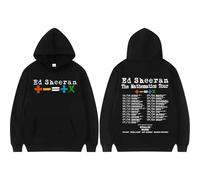NXKAFAH Sudadera con Capucha Ed Sheeran Mathematics Tour para Hombre, Estilo Hip Hop Vintage de los años 90, Manga Larga y Holgada.