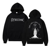 NXKAFAH Sudadera con Capucha Estampada de la Gira de Fleetwood Mac 2024 para Hombre y Mujer Estilo Harajuku Vintage Sudadera Informal de Moda de Gran tamaño.