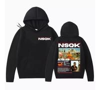 NXKAFAH Sudadera con Capucha Estampada de la Gira del álbum Alter Ego del Rapero Nsqk 2025. Estilo Hip Hop Punk Vintage Unisex Informal cómoda y de Gran tamaño.