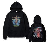 NXKAFAH Sudadera con Capucha «Jesús Cristiano de Dios ve Alma Dios Sabe el Mejor Camino» para Hombre y Mujer Estilo Casual Oversize Estilo Vintage.