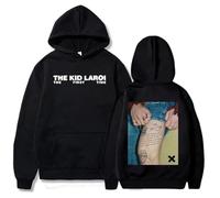 NXKAFAH Sudadera con Capucha The First Time The Kid LAROI para niñas, Sudadera con gráfico de álbum con Bolsillo, Ropa Unisex para Hombre, Sudadera Informal con Capucha