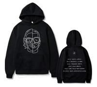 NXKAFAH Sudadera con Capucha Unisex Estilo Vintage Oversize del álbum Le Monde Chico del Rapero PNL Art.