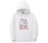 NXKAFAH Sudadera con Capucha Vive Feo Finge tu Muerte Divertida con Meme de Rata. Sudadera Unisex Informal de Gran tamaño Estilo Oversize. Chándal de Felpa de algodón.