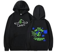 NXKAFAH Sudaderas con Capucha Feid Ferxxo No Le Temas A La Oscuridad para Hombre y Mujer Estilo Hip Hop Estilo Harajuku Vintage Informales y de Gran tamaño.