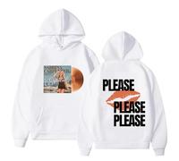 NXKAFAH Suéter de Manga Larga Informal de otoño e Invierno para Hombre con Estampado Please Please Please de Sabrina Carpenter