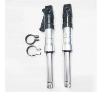 NXLJA Parte de la carrocería Un Par De Amortiguadores De Horquilla Delantera para Motocicleta De 310 Mm Y 27 Mm para Honda DIO 50 AF18 AF28 AF34 AF35 AF36 AF56 Z4 50cc(Silver)