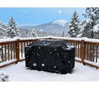 NXMYDBD 180x180x74cm/LxWxH Funda para Muebles de Jardin Exterior Antipolvo, 420D Tela Oxford Fundas para Mesas de Exterior Impermeable Rectangular con Correas Ajustables para Sillas, Sofá, Mesa