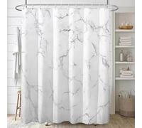 NXMYDBD Cortina de Ducha Impermeable con Efecto mármol Blanco, separación Entre seco y húmedo, mampara de Ducha para baño, Cortina Colgante para decoración del hogar 175(W) x(H) 220cm