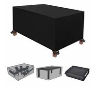 NXMYDBD Funda Mesa Jardin Impermeable 155x90x76cm/LxWxH Varios tamaños Rectangular Oxford Impermeable Anti-UV Resistente al Polvo Exterior Funda Sofa para Muebles de Jardín Cubiertas de Mesa y Silla