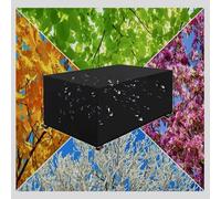 NXMYDBD Funda Mesa Jardin Impermeable 190x150x74cm/LxWxH Fundas para Muebles de Jardín Tela Oxford 600D Anti-UV Funda Protectora Mesa Exterior para Muebles de Jardín y Ratán para Sillas y Sofás