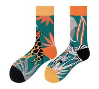 NxnChc Calcetines divertidos para mujeres y hombres unisex muchos motivos animales comida fruta deporte arte algodón regalo asimétrico patrón izquierdo y derecho, Animales de humedales, 35-42