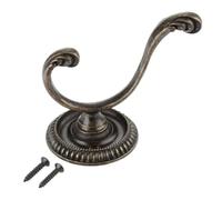NXNONEPD 1PC Antique Door Hanger Hooks Vintage Bathroom Wall Hanger Hats Bag Keychain Zinc Alloy Hook Coat Wall Hooks with Screws(5.4cm)