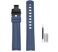 NXNONEPD 20mm 22mm Rubber Watchband For Omega 003 007 PLANET OCEAN AT150 Pin Buckle Silicone Strap Watch Band Bracelet