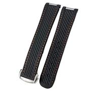 NXNONEPD 20mm Rubber Silicone Watch Strap Fit For Omega Moon AT150 300 Steel Buckle Watchband Bracelets Rose Gold