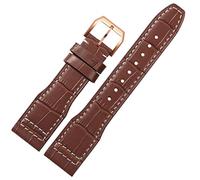 NXNONEPD 22mm The Top Leather Watch Band For IWC IW326201 / IW377701 Series Genuine Strap