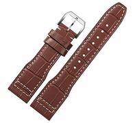 NXNONEPD 22mm The Top Leather Watch Band For IWC IW326201 / IW377701 Series Genuine Strap