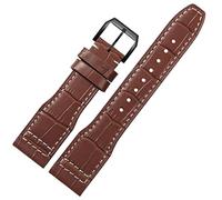 NXNONEPD 22mm The Top Leather Watch Band For IWC IW326201 / IW377701 Series Genuine Strap