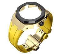 NXNONEPD 4th Generation GA2100 Rubber, Metal Bezel Strap Kit with Dial Butterfly Buckle for Men/Women GA2100 Upgrade DIY Replacement Accessories Set watch strap