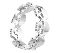 NXNONEPD Anillo de calavera anillos apilables accesorios collar anillo de pulgar ring para mujeres anillo macho joyería anillo de punta para femeninos