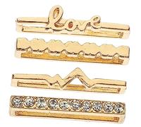 NXNONEPD Banda de reloj decorativa de 1Set con encantos de metal compatibles para un reloj anillos de banda y decoración de la banda de relojes elegantes y versátiles para personalización