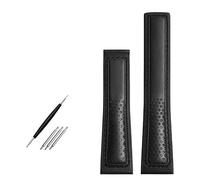 NXNONEPD Cow Leather Watch Strap 22mm Watchband For Fiyta Band Red Stitches Genuine Bracelet