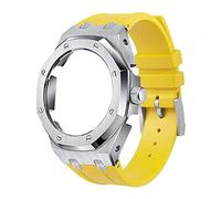 NXNONEPD GA2100 5rd Model Home Oak Metal Bezel Silicone Strap Simple In-one Watch Bands For GA2100/2110 Accessories