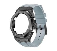 NXNONEPD GA2100 5rd Model Home Oak Metal Bezel Silicone Strap Simple In-one Watch Bands For GA2100/2110 Accessories
