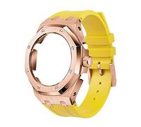 NXNONEPD GA2100 5rd Model Home Oak Metal Bezel Silicone Strap Simple In-one Watch Bands For GA2100/2110 Accessories