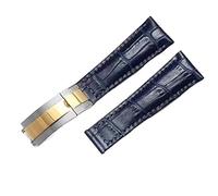 NXNONEPD Genuine Leather Strap For Water Yacht Logtype Green Bracelet 20mm Butterfly Buckle Watch Band