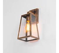 NXNONEPD IP65 Outdoor Wall Light, Rustic Wall Sconce Lighting Fixture with Clear Glass Shade, Vintage Waterproof Exterior Wall Lamps Porch Lanterns for Villa Patio Garden Entryway