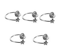 NXNONEPD Joyería de pie anillo de punta abierta Pendientes de joyería de joyería de nudillo de nudillos anillo de punta de punta para la playa esmalte de uñas sandalias sandalias de plata