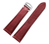 NXNONEPD Litchi Leather Watch Strap For Tank London Solo Series WSTA0029 WSTA0030 Watchband 22mm 23mm Men And Women