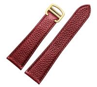 NXNONEPD Litchi Leather Watch Strap For Tank London Solo Series WSTA0029 WSTA0030 Watchband 22mm 23mm Men And Women