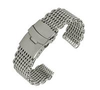 NXNONEPD Metal Watchband Pin Pin Band de la banda de reemplazo Pins S para hombres Smartwatch IWC Watch Mesh Watchband Watchbnad Shark Mesh Watch Band Silver Silver