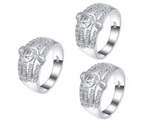 NXNONEPD Música Nota Anillo ANILLO TENTRO ANILLO CONDICIÓN ANILLO DEL ANILLO DEL ARRILLADO For Women Woman Band Band Ring Rings Anillos de moda Anillos de moda Rings Shiny Music Symbol Jewelry Plata