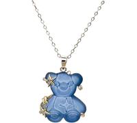 NXNONEPD necklace Accessories Bear For Women, Sterling Silver Cute Cartoon Star Animal, Gummy Necklace, Jewelry, Charm, Panda Girls, Claw