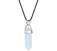 NXNONEPD necklace Pendant Necklaces For Women, Trendy Natural Opal Hexagonal Reiki Chakra Dainty Leather Chain Yoga Meditation Jewelry Gift Girl Women Men