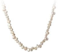 NXNONEPD necklace Silver Necklace,Necklace Dainty Irregular Baroque Pearl Trendy Sterling Choker Fine Chain Gift Jewelry For Women Girls Couples Her