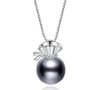 NXNONEPD necklace Sterling Silver Chain,Pearl For Women Sachet-Shaped Pearls Pendant Dainty Trendy Choker Chain Jewelry Her Girls Couples