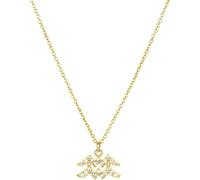 NXNONEPD necklace Sterling Silver Chain,Zodiac Signs Elegant Ladies Ancient Symbols Zirconia Choker Horoscope Symbol Pendant Jewelry For Girls Birthday Present