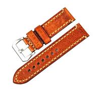 NXNONEPD New Watch Accessories 20 22 24 26mm Italian Cow Leather Watchbands Brown Watch Strap Compatible With Watch Band