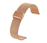 NXNONEPD Watch Strap 18MM 20MM 22MM 24MM Silver Stainless Steel Mesh Strap With Hook Buckle Advanced Replacement Bracelet Bracelet