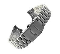 NXNONEPD Watch Strap, 20mm 22mm Bracelet Stainless Steel Strap Polished Men's Curved End Replacement Watch Accessories