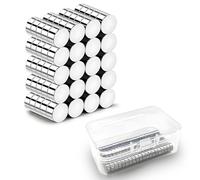 NXPUXP 100 Piezas Imanes de Neodimio,5mm x 3mm Imán Redondos de Tierra RARA Potentes y Pequeños,para Pizarra Magnética,Tablón de Anuncios,Neveras y Manualidades