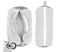 NXPUXP 2 Piezas Bolsa de Lavado de Zapatos,Bolsa para Lavar Zapatos con Cremallera,Durable y Reutilizable para Lavar Calzado Deportivo en la Lavadora(BlancoV2)