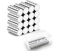 NXPUXP 80 Piezas Imanes de Neodimio,6mm x 3mm Imán Redondos de Tierra RARA Potentes y Pequeños,para Pizarra Magnética,Tablón de Anuncios,Neveras y Manualidades